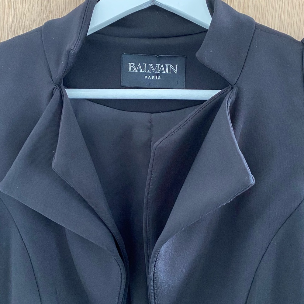 BALMAIN 🎉  🎊👏🏽🎉 HOST PICK LUXURY 🎊 Black Blazer, Women US 8 FIRM PRICE! - Picture 7 of 8
